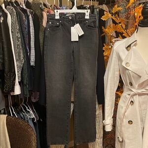 Derek Lam Charcoal Straight Leg Jeans